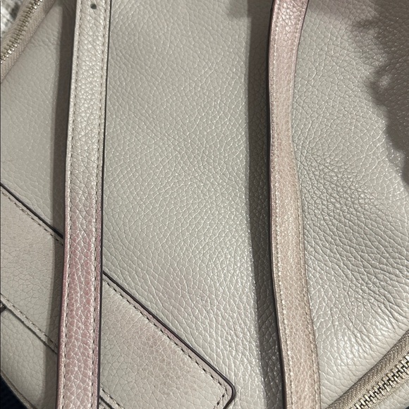 Michael Kors Erin Pearl Grey Pebbled Leather MD Backpack - Picture 6 of 13